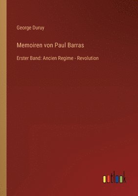 bokomslag Memoiren von Paul Barras