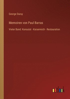 bokomslag Memoiren von Paul Barras