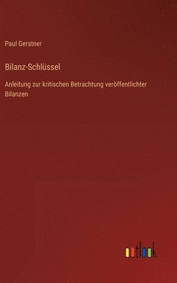 bokomslag Bilanz-Schlssel