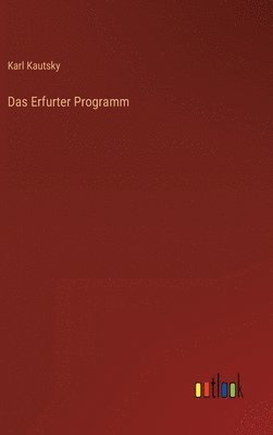 bokomslag Das Erfurter Programm