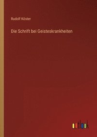 bokomslag Die Schrift bei Geisteskrankheiten