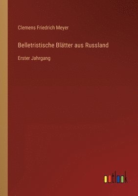 bokomslag Belletristische Bltter aus Russland