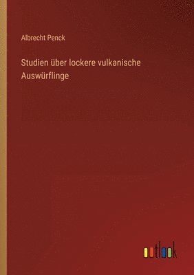 bokomslag Studien ber lockere vulkanische Auswrflinge