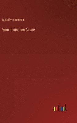 bokomslag Vom deutschen Geiste