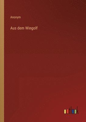bokomslag Aus dem Wingolf