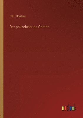 bokomslag Der polizeiwidrige Goethe