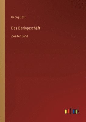 bokomslag Das Bankgeschft