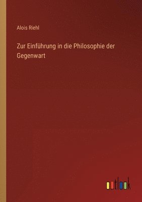 bokomslag Zur Einführung in die Philosophie der Gegenwart