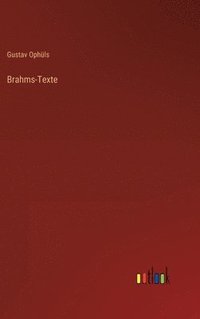bokomslag Brahms-Texte