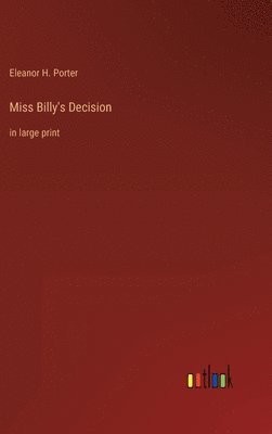 bokomslag Miss Billy's Decision