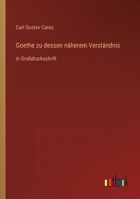 bokomslag Goethe zu dessen näherem Verständnis
