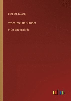 bokomslag Wachtmeister Studer