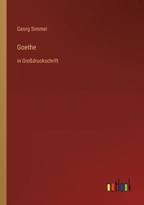 Georg Simmel - Goethe, Häftad