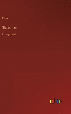 Plato - Statesman, Inbunden