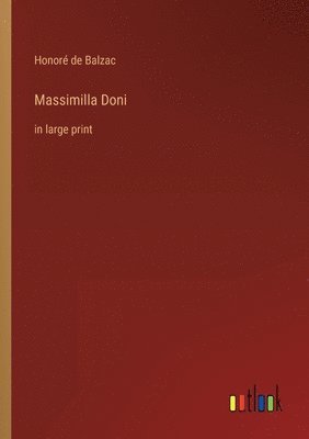 bokomslag Massimilla Doni