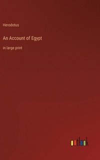 bokomslag An Account of Egypt