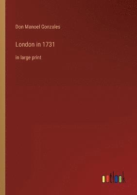 bokomslag London in 1731