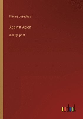 bokomslag Against Apion