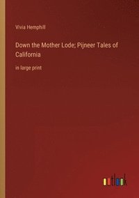 bokomslag Down the Mother Lode; Pijneer Tales of California