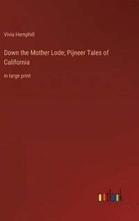 bokomslag Down the Mother Lode; Pijneer Tales of California