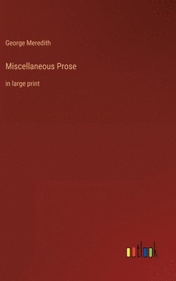 bokomslag Miscellaneous Prose