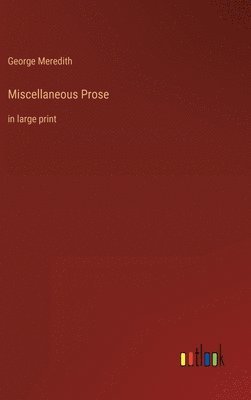 Miscellaneous Prose