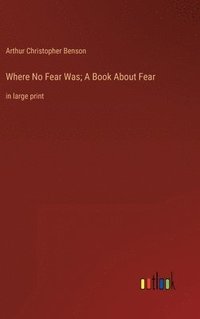 bokomslag Where No Fear Was; A Book About Fear