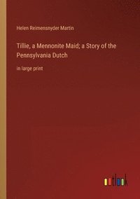 bokomslag Tillie, a Mennonite Maid; a Story of the Pennsylvania Dutch