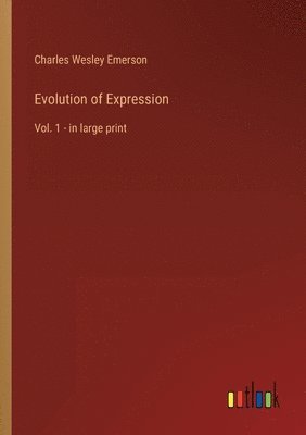 bokomslag Evolution of Expression