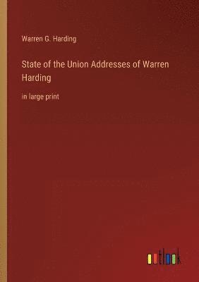 State of the Union Addresses of Warren Harding 1