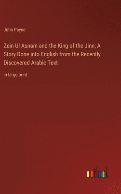 bokomslag Zein Ul Asnam and the King of the Jinn; A Story Done into English from the Recently Discovered Arabic Text