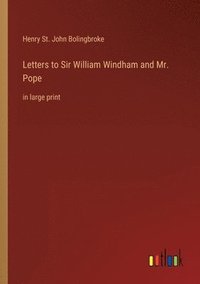 bokomslag Letters to Sir William Windham and Mr. Pope