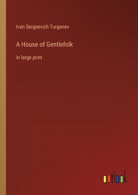 bokomslag A House of Gentlefolk