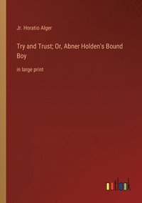 bokomslag Try and Trust; Or, Abner Holden's Bound Boy