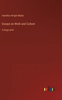 bokomslag Essays on Work and Culture