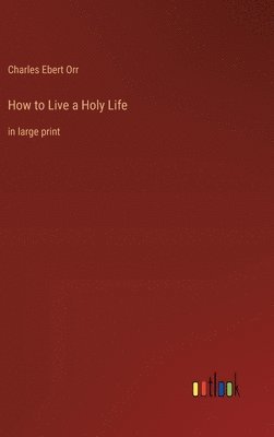 bokomslag How to Live a Holy Life