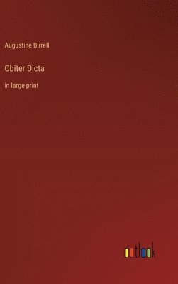 Obiter Dicta 1