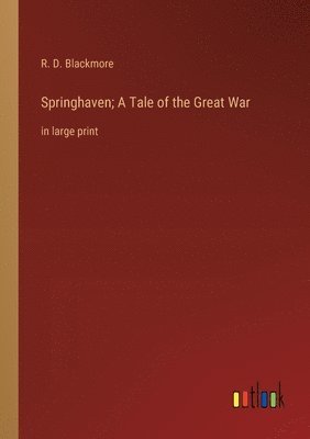 bokomslag Springhaven; A Tale of the Great War