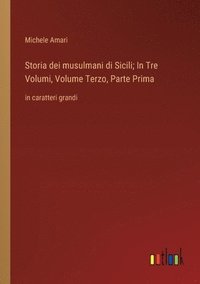 bokomslag Storia dei musulmani di Sicili; In Tre Volumi, Volume Terzo, Parte Prima