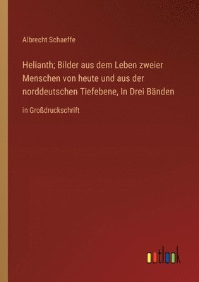 Helianth; Bilder aus dem Leben zweier Menschen von heute und aus der norddeutschen Tiefebene, In Drei Bnden 1