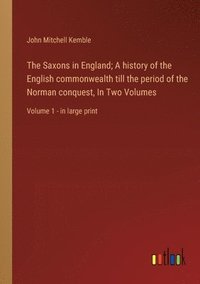 bokomslag Saxons in England; A history of the English commonwealth till the period of the Norman conquest, In Two Volumes
