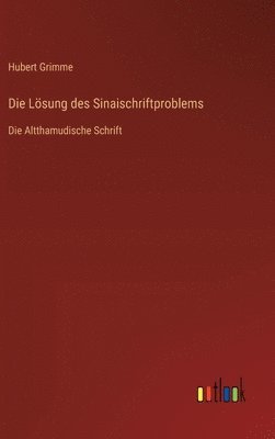 Lösung des Sinaischriftproblems