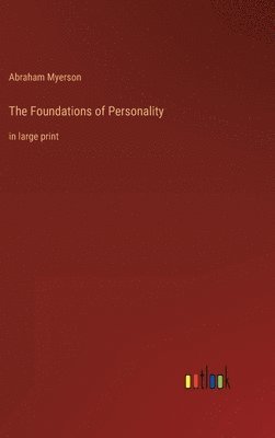 bokomslag The Foundations of Personality