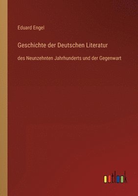 bokomslag Geschichte der Deutschen Literatur