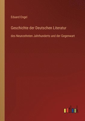 bokomslag Geschichte der Deutschen Literatur