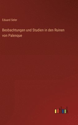 bokomslag Beobachtungen und Studien in den Ruinen von Palenque