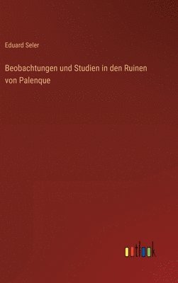 bokomslag Beobachtungen und Studien in den Ruinen von Palenque