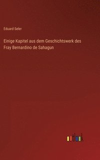 bokomslag Einige Kapitel aus dem Geschichtswerk des Fray Bernardino de Sahagun