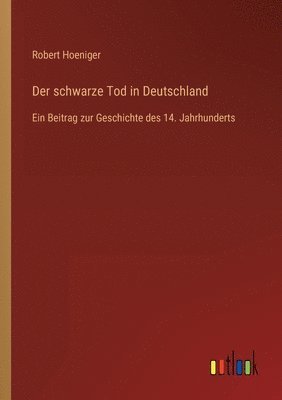 bokomslag schwarze Tod in Deutschland