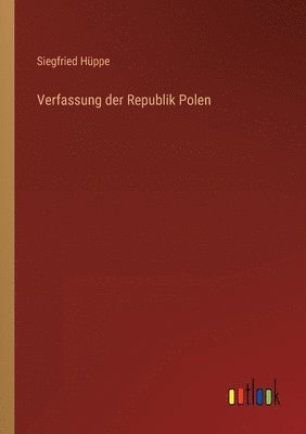 bokomslag Verfassung der Republik Polen